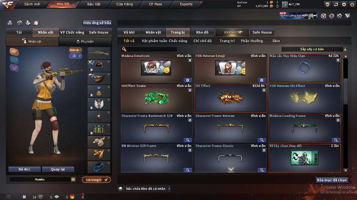 shop acc cf uy tin gia re